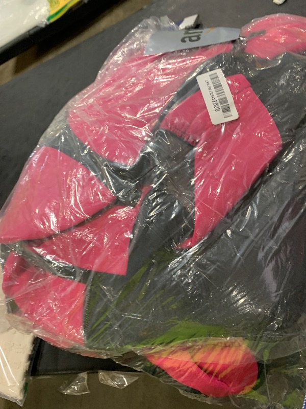 Photo 1 of FH Group Universal Car Seat Covers Full Set for SUV Truck Sedan Vans | Waterproof All-Purpose Cloth Seat Cover Set Airbag Compatible Washable Split Bench Protector Interior Upgrade - Pink