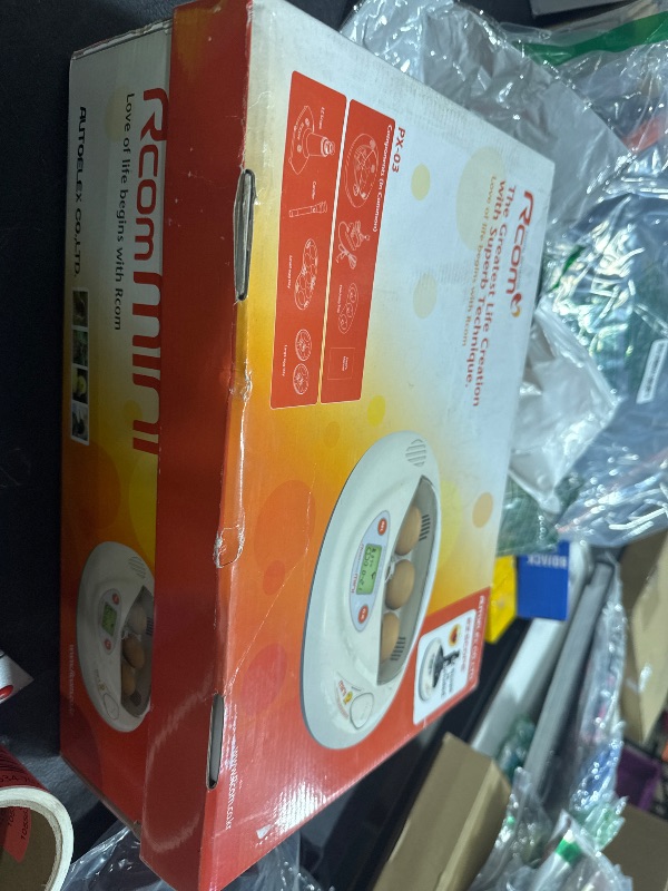 Photo 1 of R-Com PX-03S Plastic/Metal Mini Digital Auto-Turning Egg Incubator with EZ Scope
