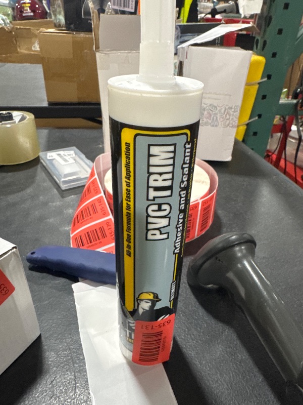 Photo 1 of PVC Trim Adhesive and Sealant White