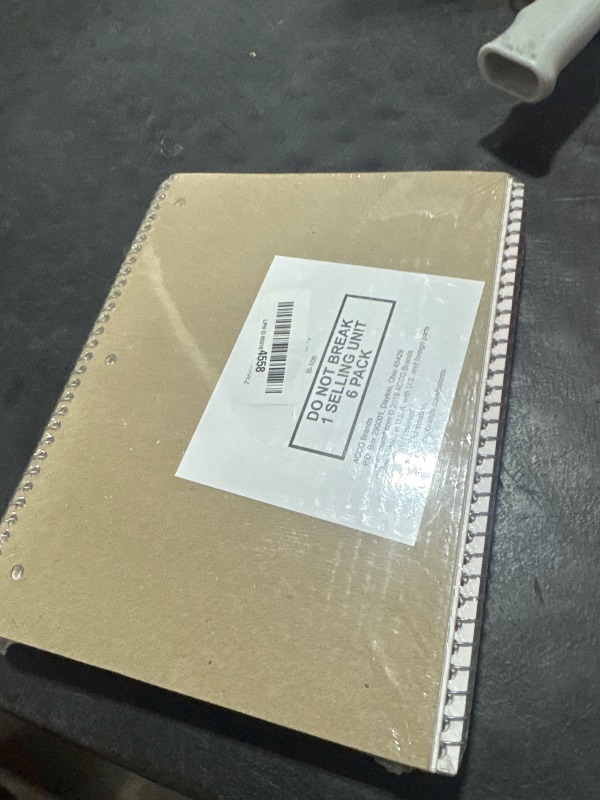 Photo 1 of Mead Spiral Notebook, 6 Pack, 1 Subject, Wide Ruled Paper, 7-1/2" x 10-1/2", 70 Sheets per Notebook, Colors Will Vary (930201-ECM25)