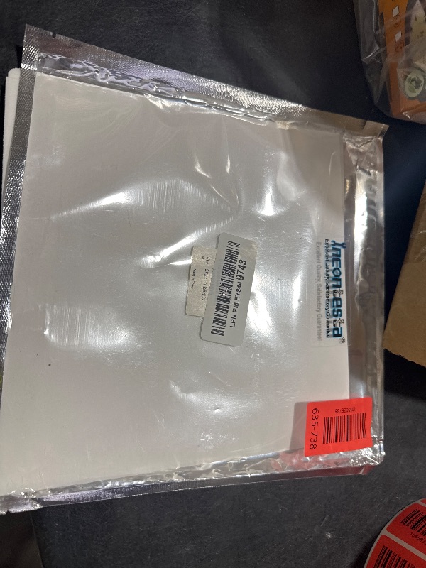 Photo 1 of 10 Pcs 8”X8” White Opaque Rigid Plastic Sheet, 0.02 inch Thick PVC Sheet 200mm x 200mm for Office DIY Cutting