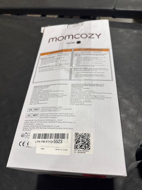 Photo 1 of Momcozy Breathable Mesh Baby Carrier, Ergonomic and Lightweight Infant Carrier for 3-24 Months with Enhanced Lumbar Support, All Day Comfort for Hands-Free Parenting, Air Mesh-Black