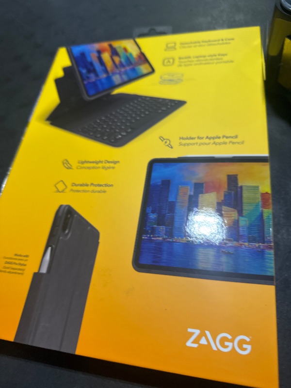 Photo 1 of ZAGG Pro Keys Detachable Case and Wireless Keyboard for Apple iPad Air 11" (M3)/ Pro 11" (Gen 1,2,3,4) and iPad Air (Gen 4,5,& M2), Bluetooth Pairing, Apple Pencil Holder, 6.6ft Drop Protection