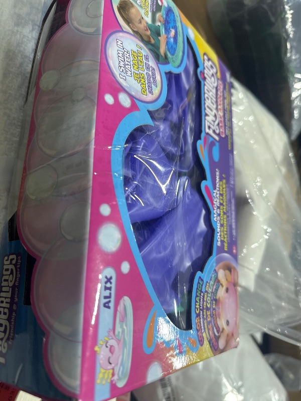 Photo 1 of Fingerlings Interactive Baby Axolotl with Inflatable Pool, Alix, Swims and Lights Up in Water, Rainbow Lights Tell Your Mood (Ages 5+)