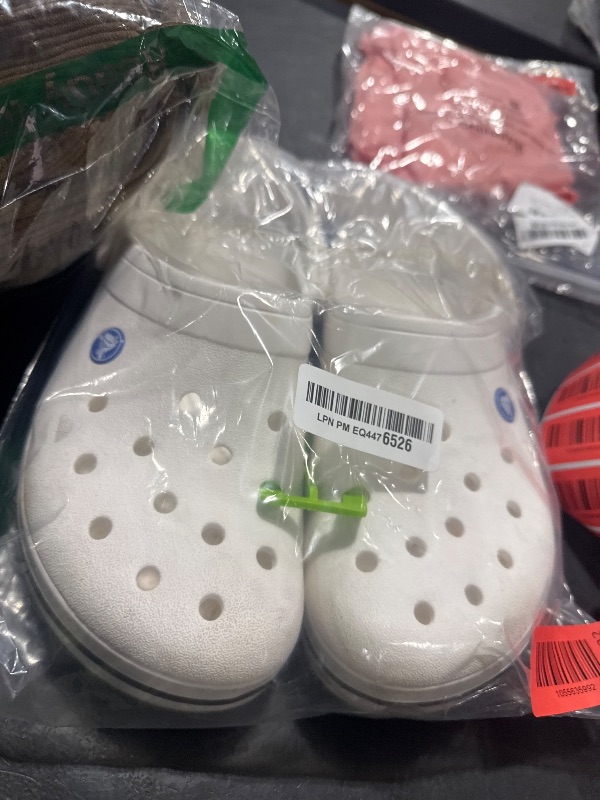 Photo 1 of Crocs Unisex-Adult Classic Clogs, White, 10 Men/12 Women