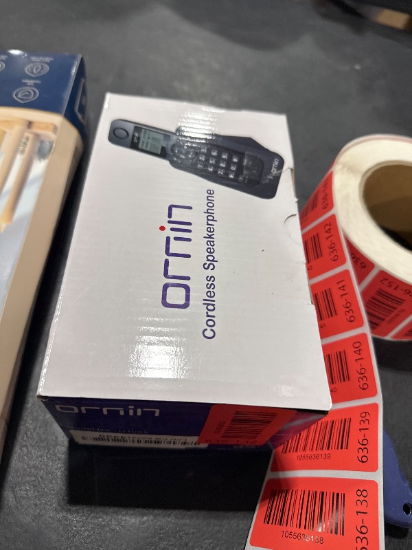 Photo 1 of Ornin D1005 Cordless Phone for Home and Office, Caller ID, Speakerphone, Rubber Oil Injection(Single Pack, Black)