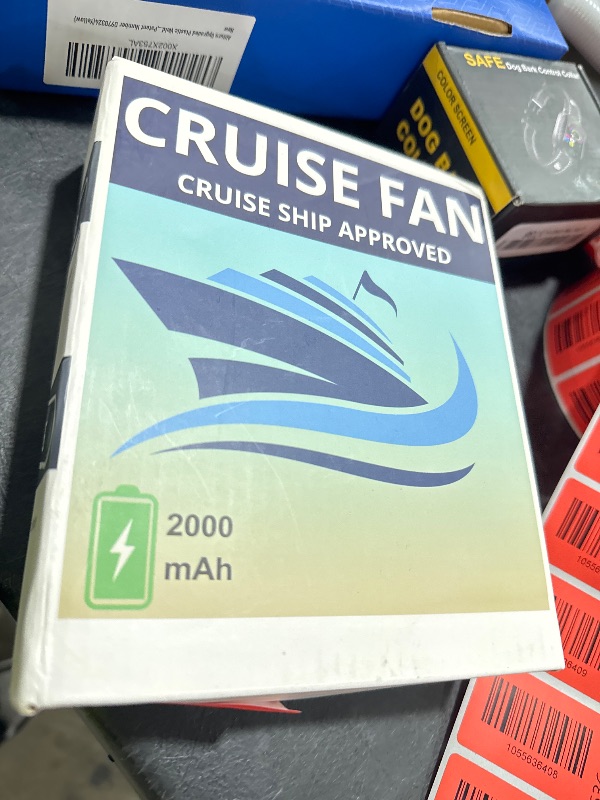 Photo 1 of Cruise Fan Cabin Approved - Magnetic Hook Included To Hang On Walls - Portable USB Rechargeable & Plug-In, Timer Function & 5-Speed Adjustable, White Noise, Long Battery Life, Perfect for 2025 Cruises