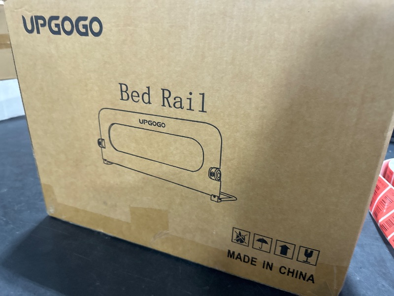 Photo 1 of UPGOGO Folding Bed Rail for Toddlers,Baby Bed Rail Guard with Reinforced Anchor Safety System,Fit Bunk,Full Size,Queen,King,Twin(White,43"x23.6")
