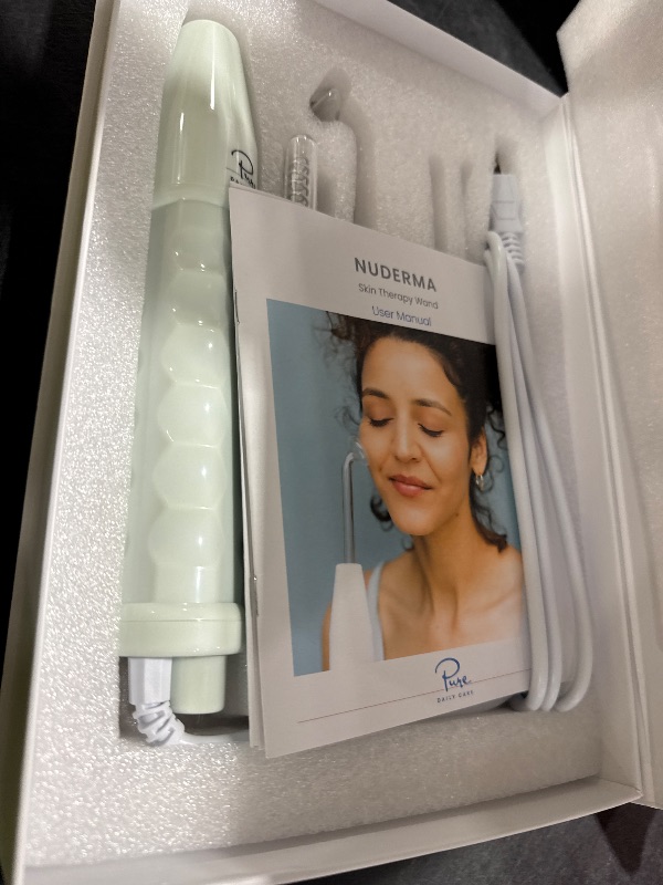 Photo 1 of NuDerma Professional Skin Therapy Wand - Portable Skin Therapy Machine with 6 Neon & Argon Wands – Boost Your Skin – Clear Firm & Tighten