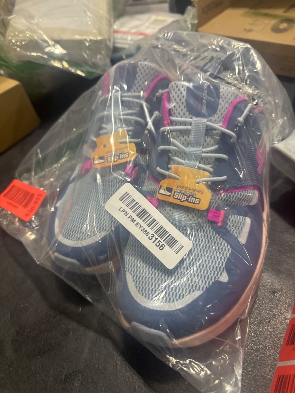 Photo 1 of Skechers Women's Glde Step Pro SR Edrura Hands Freee Bungee Health Care Professional Shoe, Slate/Pink, 8