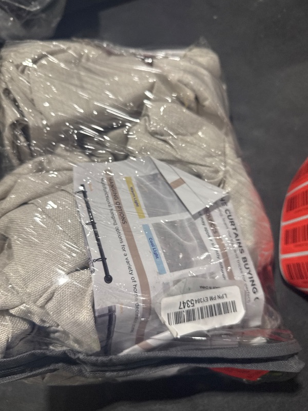 Photo 1 of 100% Blackout Shield Polyester Pinch Pleated Curtains Blackout, Pleated Drapes with Hooks 96 Inch Long 2 Panels Set, Polyester Blackout Curtains for Bedroom & Living Room, 40" W x 96" L, Beige