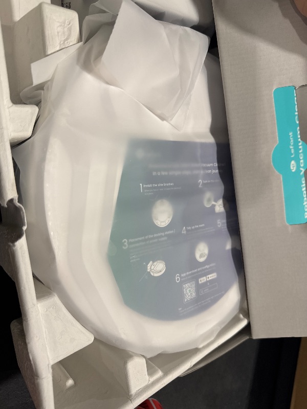 Photo 1 of Lefant M210 Pro Robot Vacuum with 2200 Pa Powerful Suction, 6 Cleaning Modes, 120 Mins Runtime, Quiet, Self-Charging, Voice Control, Ideal for Pet Hair and Hard Floor, White