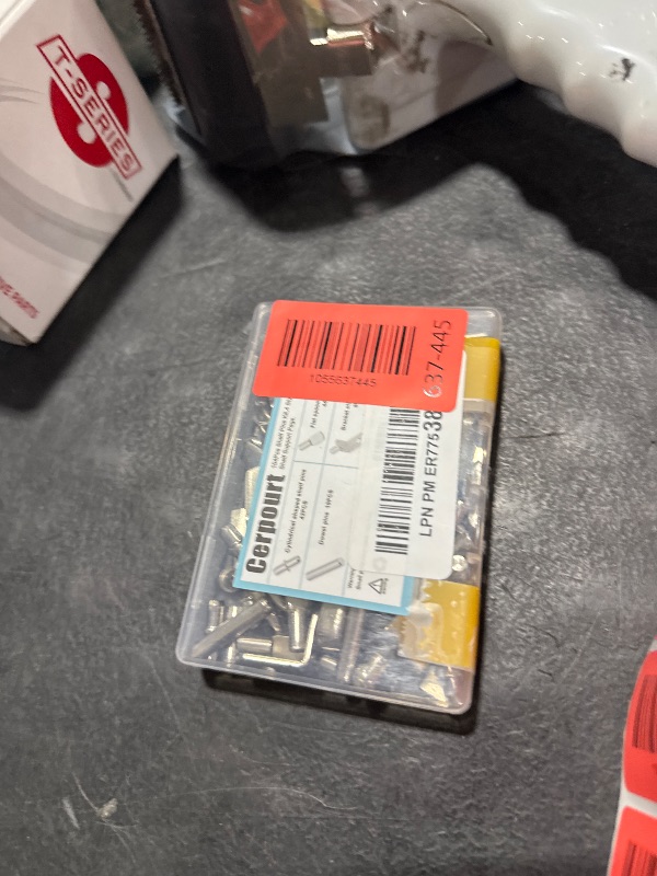 Photo 1 of 104Pcs Shelf Pins Kit,4 Styles Nickel Plated Shelf Support Pegs,Bookshelf Pegs for Shelves,Cabinet Shelf Bracket Pegs Shelf Pins Holders for Kitchen Furniture & Closet ( 5mm & 1/4inch )