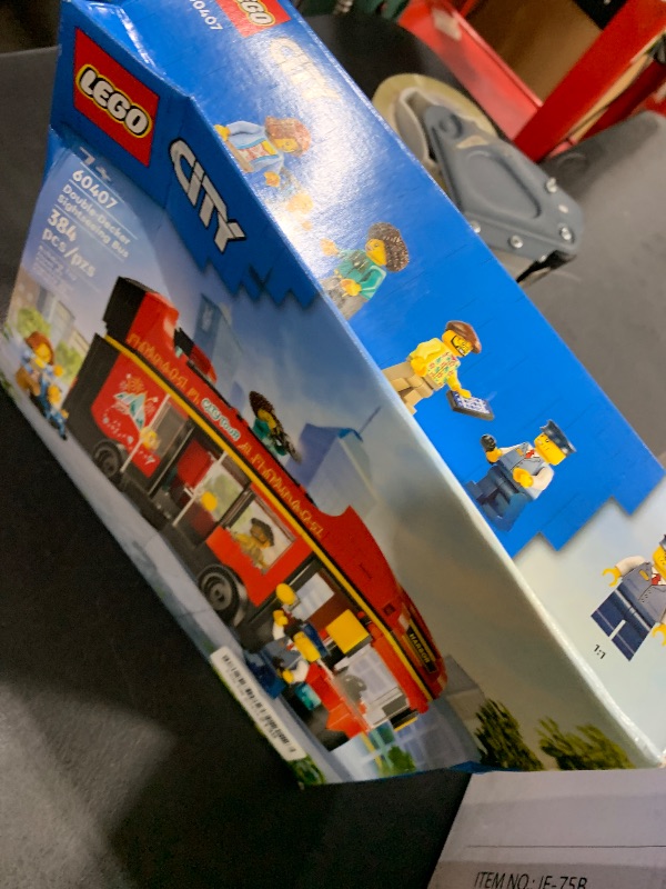 Photo 1 of LEGO City Red Double-Decker Sightseeing Bus Toy Vehicle Set, Birthday Gift for 7 Year Olds, London Bus, for Kids, Double-Decker Bus Toy, 5 Characters Including a Baby and Stroller, 60407