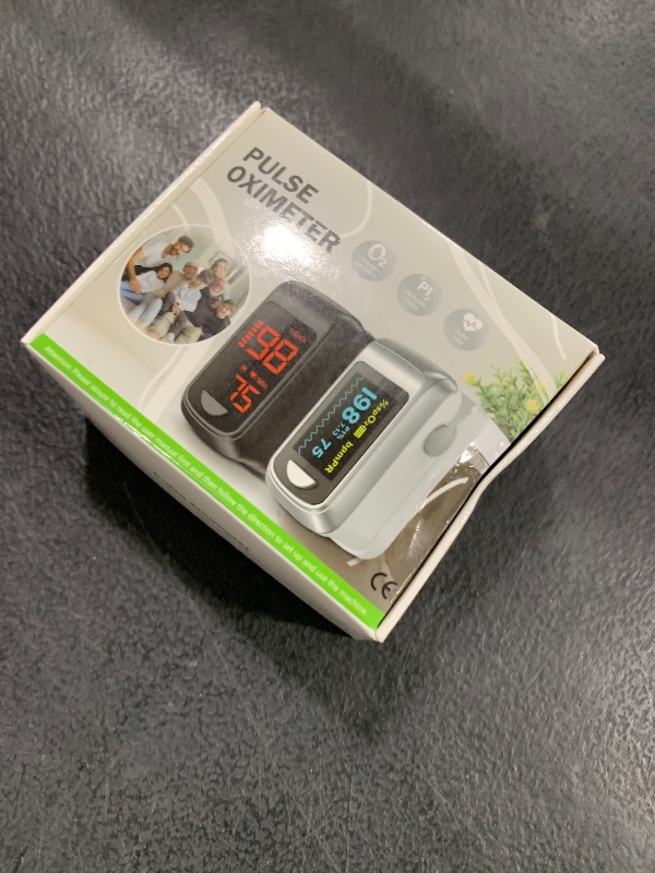 Photo 1 of Pulse Oximeter Fingertip- Mini Oximeter Oxygen Saturation Monitor for SpO2/Heart Rate/PI, with Auto Graph Display