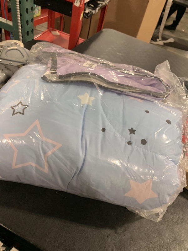 Photo 1 of Datura home Kids Sleeping Bag for Boys,Lightcolor Purple Star-Lightweight Warm Outdoor Indoor-Waterproof Cold Weather Resistant Sleeping Bag for Camping Hiking(Star 32"*90")
