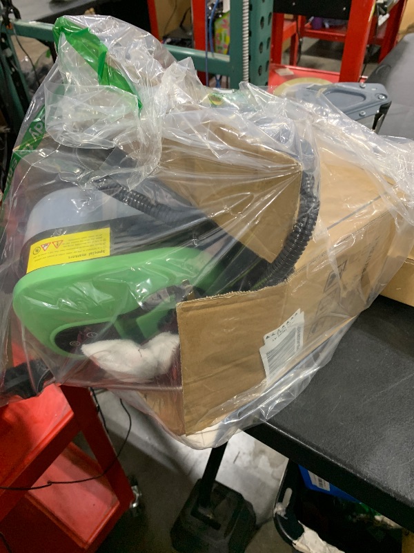 Photo 1 of Portable Steam Cleaner, 2500W Pressurized Handheld Steam Cleaner with 1.2L Water Tank, 6 Levels Steam Output, 15s Fast Heating Steamer for Cleaning Home Furniture, Bathroom, Car Detailing (Green)