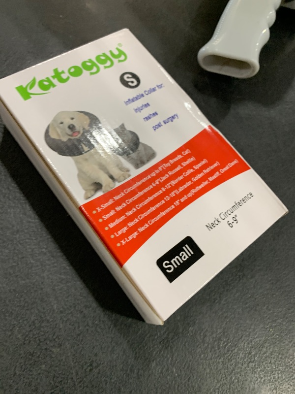 Photo 1 of Katoggy Inflatable Dog Recovery Collar,Soft Blow-up Protective Recovery Dog Cone,Pet Donut Cone Collar,Comfy Elizabethan Collar After Surgery for Medium Dog to Prevent from Biting & Scratching,Small