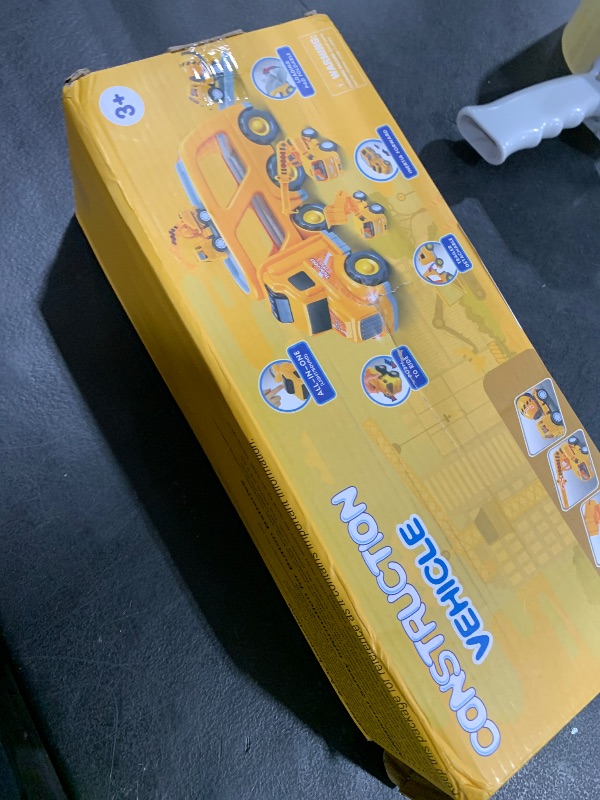 Photo 1 of Nicmore Construction Truck Toddler Toys Car: Toys for 1 2 3 4 Year Old Boy 5 in 1 Carrier Toys for Kids Age 1-3 2-4| 18 Months 2 Year Old Boy Christmas Birthday Gifts
