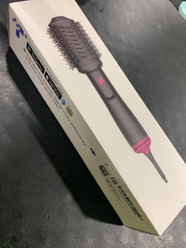 Photo 1 of 4-in-1 Hair Dryer Brush - Blow Dryer and Styler in One, Hot Air Brush with Oval Barrel for Volumizing, Suitable for All Hair Types,Red