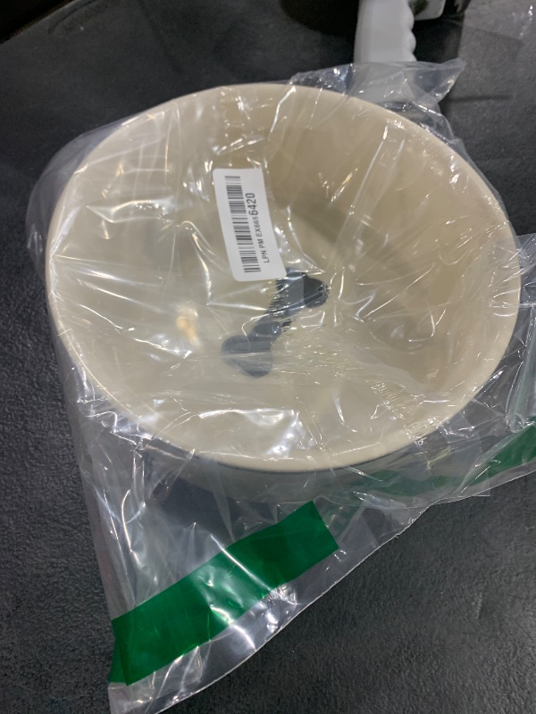 Photo 1 of WoofinPets Ceramic Dog Bowl with Bone Pattern - 8" Extra Large Food Water Dog Bowl for Medium and Large Dogs, Weighted Dog Bowl, Microwave & Dishwasher Safe, 55 oz (Beige)