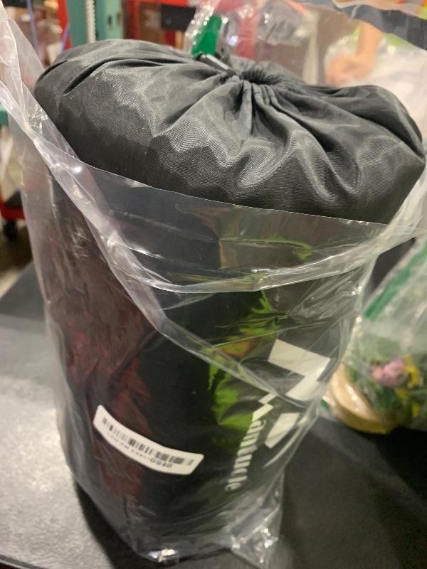 Photo 1 of MANTUOLE Heated Sleeping Bag pad, Heated Sleeping Bag Liner, 5 Heating Zones, Operated by Power Bank (Battery NOT Included) or Other USB Power Supply, Compact Bag Included. Black & Red Flannel.