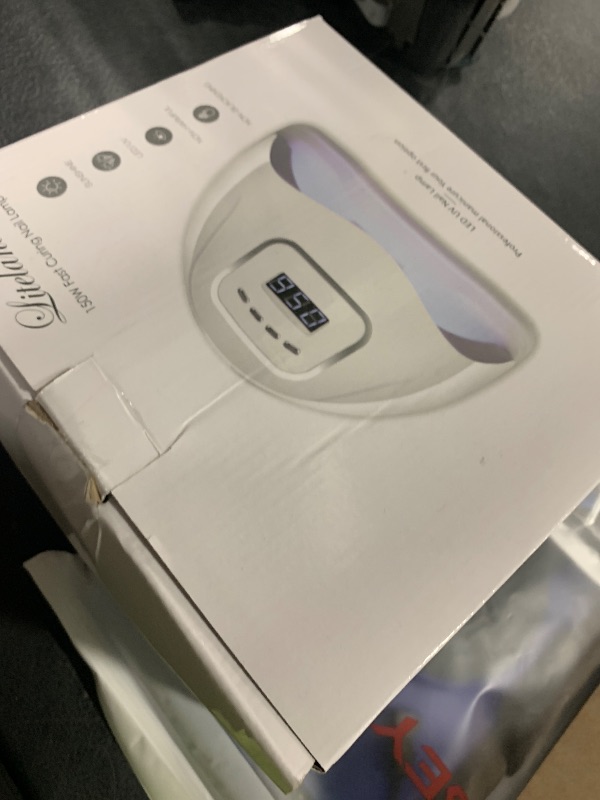 Photo 1 of UV Gel Nail Lamp,150W UV Nail Dryer LED Light for Gel Polish-4 Timers Professional Nail Art Accessories,Curing Toe Nails