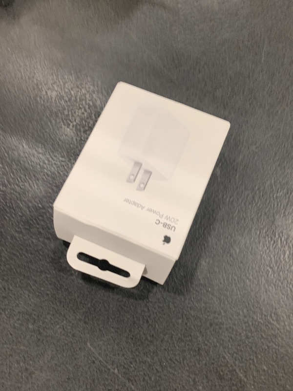 Photo 1 of Apple 20W USB-C Compact Power Adapter: Fast and Convenient Charging, Type C Wall Charger