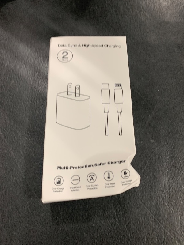 Photo 1 of Fast iPhone Charger, Quick 10Foot USBC Wall Charger Phone Charge 2Pack PD USB C Fast Charge Block + Long 10FT Lightning Fast Charging Cable for iPhone 14/Pro/Pro Max/Plus/13/12/11/XS/XR/X/SE2022/iPad