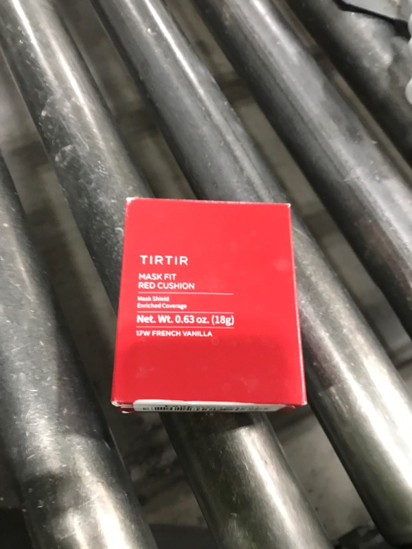Photo 1 of TIRTIR Mask Fit Red Cushion Foundation | Full coverage, Weightless, Skin fit, Satin Glow Finish, Korean Makeup, beauty, Tattoo cover up, Buildable (#17W French Vanilla, 0.63 Fl Oz)