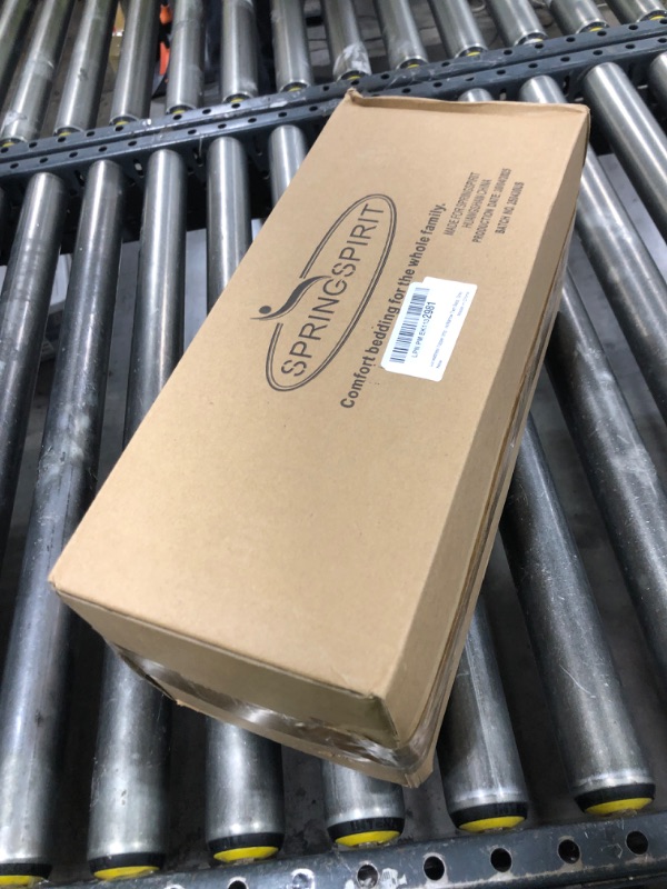 Photo 1 of SPRINGSPIRIT Cot Mattress Topper (Improved Thickness), Quilted Pads for Camping, Soft Comfortable Sleeping Pad Only, Camping 75/''x30/'' Camp Cot/Rv Bunk/Narrow Twin Beds, Grey