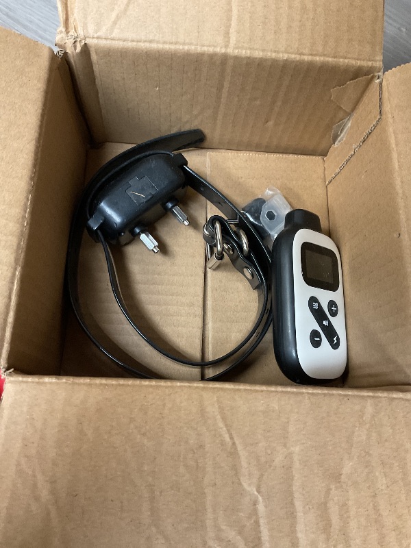 Photo 1 of PetJoy Shock Collar for Large Dogs, Bark Collar with Remote and Automatic Mode, Dog Training Collar with Beep, Vibration and Shock, Waterproof Electric Dog Collars