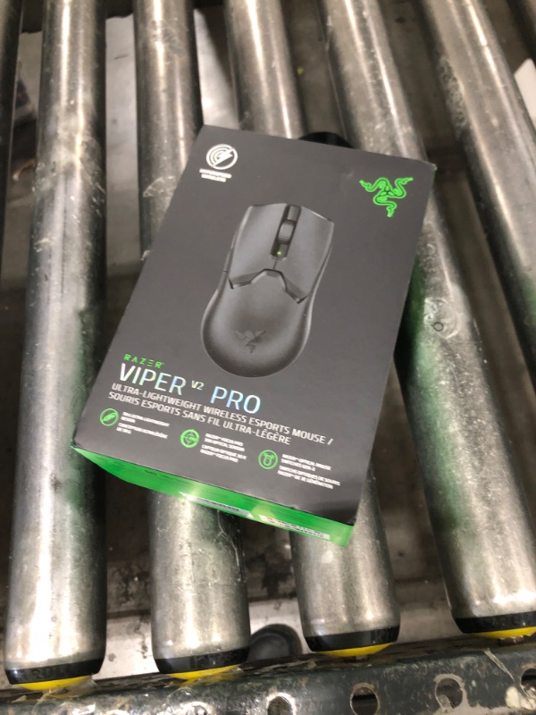 Photo 1 of Razer Viper V2 Pro HyperSpeed Wireless Gaming Mouse: 58g Ultra Lightweight - Optical Switches Gen-3-30K DPI Optical Sensor w/On-Mouse Controls - 90 Hour Battery - USB Type C Cable Included - Black