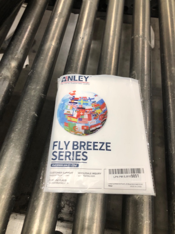 Photo 1 of Anley Fly Breeze 3x5 Foot Solid White Flag - Vivid Color and Fade proof - Canvas Header and Double Stitched - Plain White Flags Polyester with Brass Grommets 3 X 5 Ft
