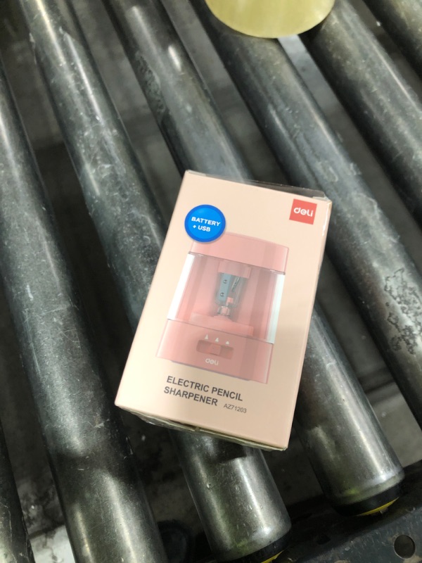 Photo 1 of Deli Electric Pencil Sharpener, Automatic Pencil Sharpeners for No.2 Pencils Colored Pencils, USB & Battery Operated Pencil Sharpener for Kids, School, Home, Office, Classroom, Pink