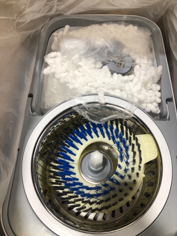 Photo 1 of Michao Spin Mop Bucket Deluxe 360 Spinning Floor Cleaning System with 6 Microfiber Replacement Head Refills,62" Extended Handle,4X Wheel for Home Cleaning