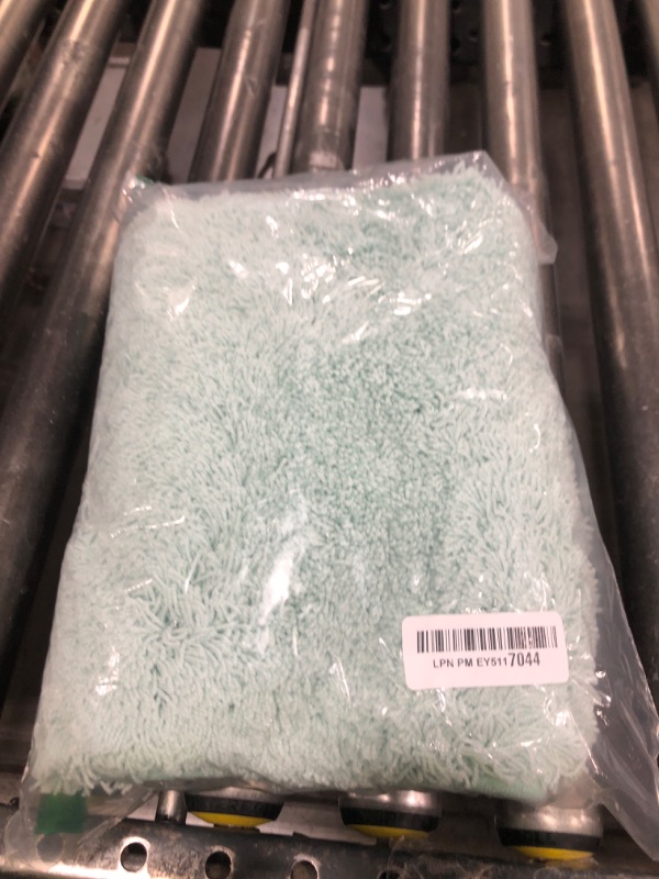Photo 1 of Walensee Bath Rug for Bathroom Non Slip Bathroom Mat (20 x 32, Aqua) Water Absorbent Soft Shaggy Bathroom Rug Machine Washable Bath Mat Thick Plush Shower Mat