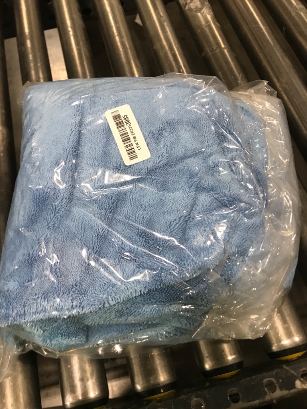 Photo 1 of SMINDER 2-Pack 1200 GSM Car Drying Towels – Microfiber Towels for Cars (36" x 24"), Ultra-Absorbent, Streak-Free, Scratch-Free, No Water Spots, Double-Twist Pile & Edgeless Design(Blue)