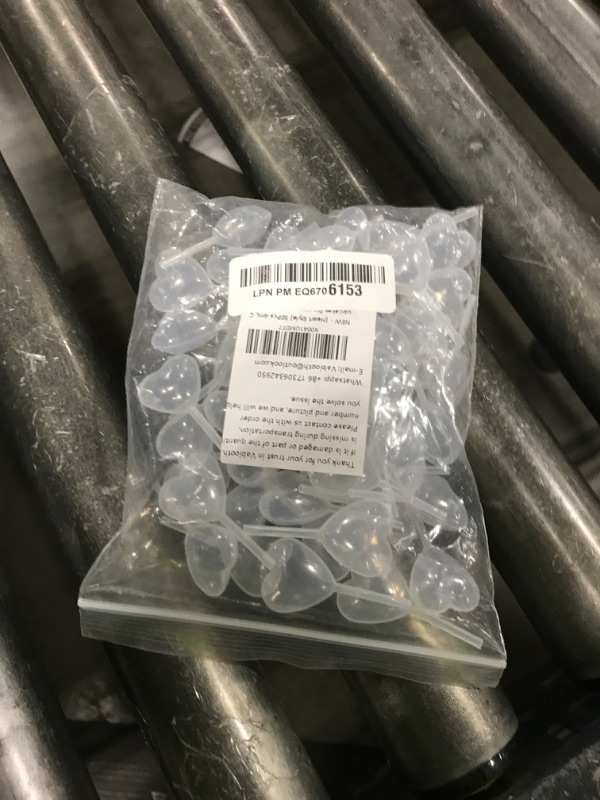 Photo 1 of [Heart Style] Vabiooth 50Pcs 4mL Cupcakes Disposable Plastic Transfer Pipettes Liquid Dropper for Chocolate or Strawberries Cupcakes, Ice Cream, Mini Cakes, Waffles, Children's Painting