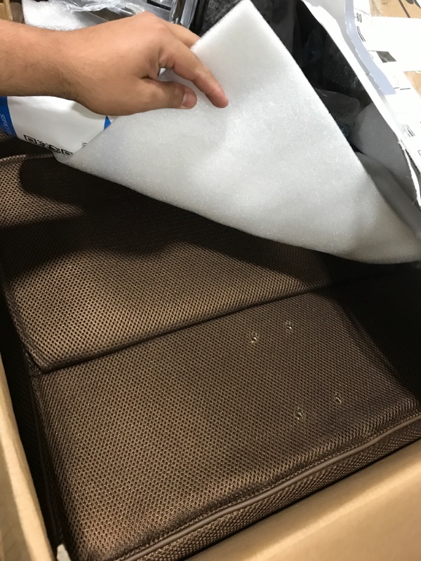 Photo 1 of Big and Tall Ergonomic Office Chair 450LBS with Foot Rest, High Back PU Leather Executive Chair with Adjustable Padded Armrests, Lumbar Support for Home or Work, Heavy Duty Computer Chair, Brown