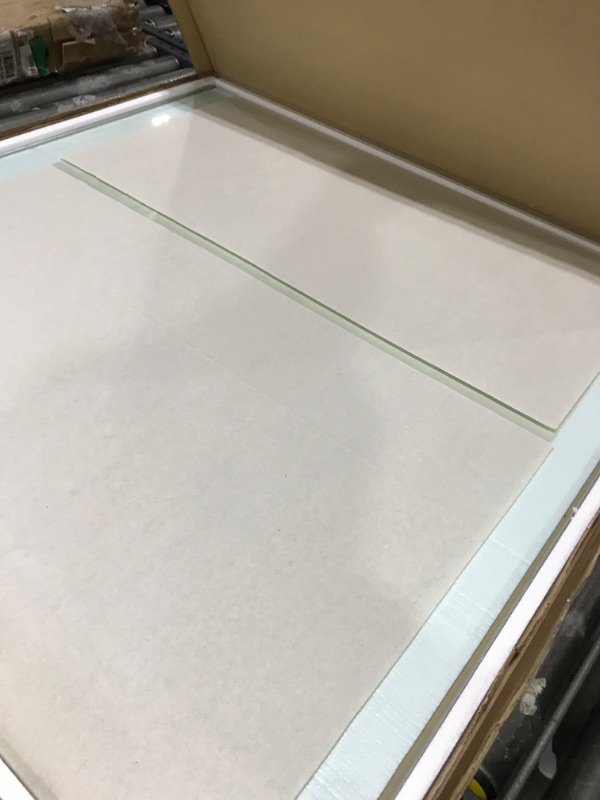 Photo 1 of STONELITE FURNITURE Glass Table Top 36" Square - 1/2" Inch Thick Tempered Glass - 59 Pounds - Thick Flat Polish Edge Tempered - Table Top with Rounded Edge