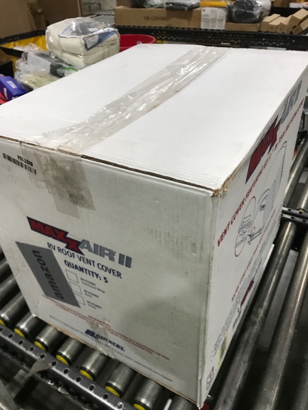 Photo 1 of MAXXAIR Maxx II 00-933081 Standard Vent Cover, One Piece Design, Super Tough Wind Resistant Cover for Roof Vents, White