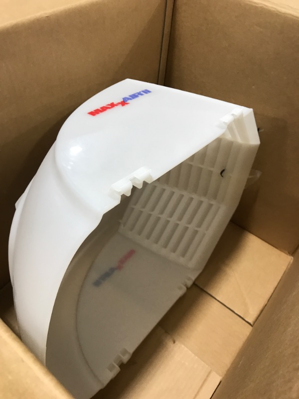 Photo 1 of MAXXAIR Maxx II 00-933081 Standard Vent Cover, One Piece Design, Super Tough Wind Resistant Cover for Roof Vents, White
