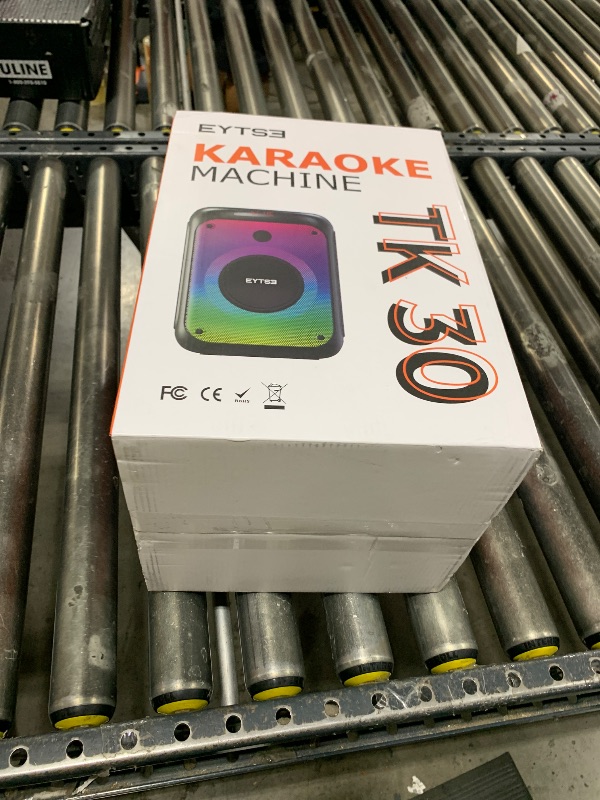 Photo 1 of EYTSE Karaoke Machine for Adults with 2 Wireless UHF Microphones, 120W Peak Portable Bluetooth Karaoke Party Speaker with Party Lights, Echo Effects, TWS Stereo Sound/USB Recording for Indoor/Outdoor