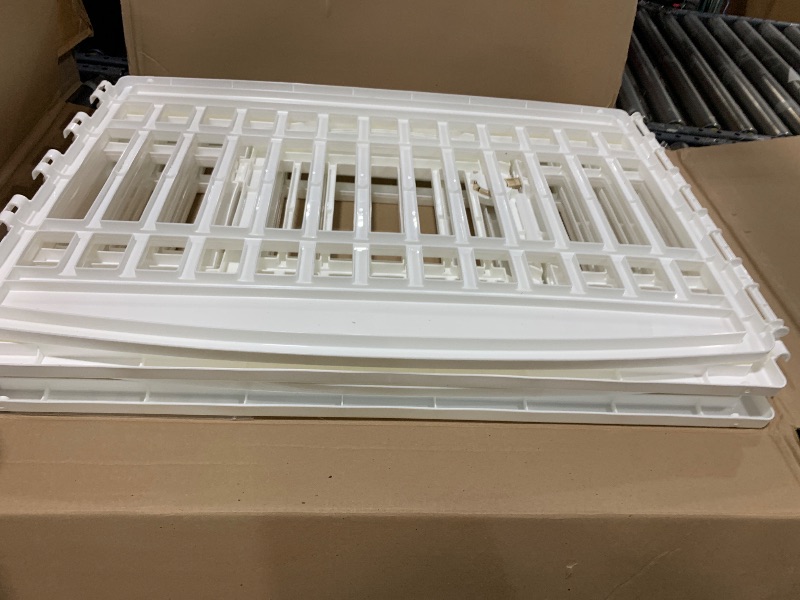 Photo 1 of IRIS USA 24" 4-Panel Dog Playpen with Door, 35 x 35 x 24, Puppy Playpen, Dog Play Pen Indoors, Pet Fence, Puppies/Small Dogs, White