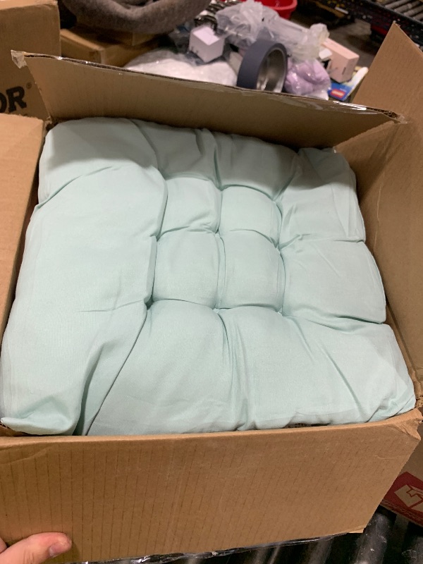 Photo 1 of Geetery 12 Pcs Floor Pillows for Classroom Bulk Square Seating Cushions for Floor Chair School Kindergarten Reading Corner, 15.7'' Large Thick Meditation Cushions Yoga Nursery Daycare (Candy Color)