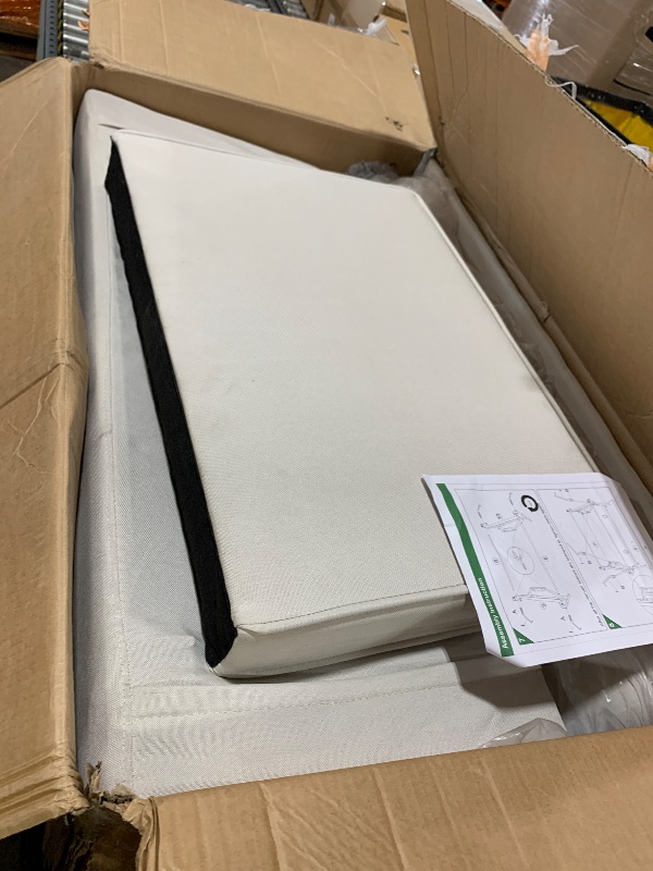 Photo 1 of [SET 1 OF 2] Serta Galway 66.5" Convertible Sleeper Loveseat, Full Size, Dreamcoil Comfort, FingerGuard Pinch Point Protection, Boucle Fabric, Ivory
