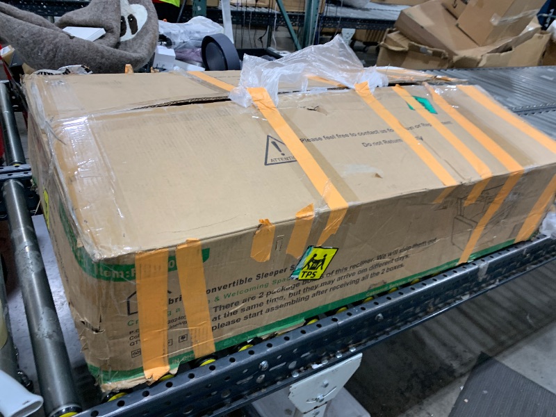 Photo 1 of [SET 1 OF 2] Serta Galway 66.5" Convertible Sleeper Loveseat, Full Size, Dreamcoil Comfort, FingerGuard Pinch Point Protection, Boucle Fabric, Ivory
