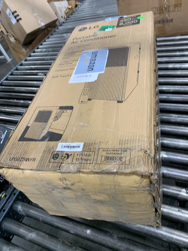 Photo 1 of LG LP0825WFR Portable Air Conditioner, 8,000 BTU (12000 ASHRAE), White

