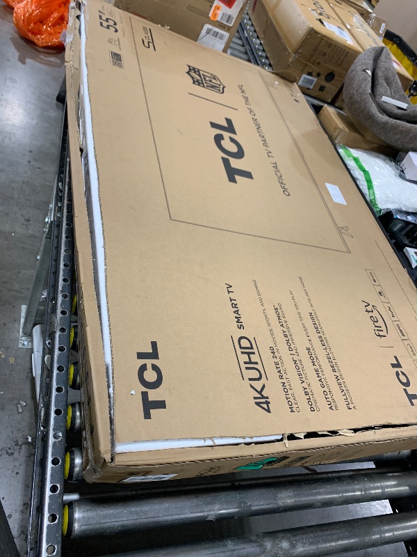Photo 1 of TCL 55-Inch Class S5 UHD 4K LED Smart TV with Fire TV (55S551F, 2024 Model), Dolby Vision, HDR PRO+, Dolby Atmos, Alexa Built-in with Voice Remote, Apple AirPlay 2 Compatibility, Streaming Television